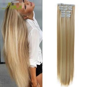 22” 16 Clips hair extension clip in